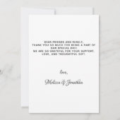 Elegant Foliage Leaves Pet Photo Dog Weddenschap D Bedankkaart (Achterkant)