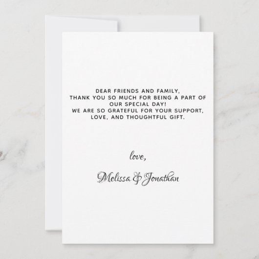 Elegant Foliage Leaves Pet Photo Dog Weddenschap D Bedankkaart (Achterkant)