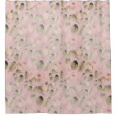 Elegant Foliage Waterverf Showgordijn Douchegordijn (Voorkant)