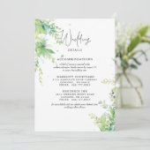 Elegant Foliage Wedding 2 hotels Details Kaart (Staand voorkant)