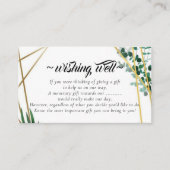Elegant Foliage Wishing Well for Wedding Informatiekaartje (Voorkant)