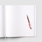 Elegant Folie bruiloft gastenboek (Binnen)