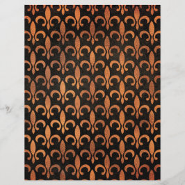 Elegant Folie-effect Fleur de Lis gepatterd papier