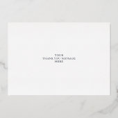 elegant folie goud afstuderen dank je creditcard folie uitnodiging (Achterkant)