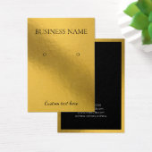 Elegant folie goud moderne oorenkaart visitekaartje (Bureau)