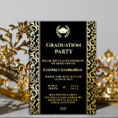 Elegant Folie Lijst Afstuderen Uitnodiging