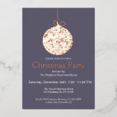 Elegant Folie Ornament Chrismas Party Uitnodiging (Voorkant)