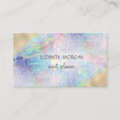 Elegant Folie penseel Lijn Opal Visitekaartje (Voorkant)