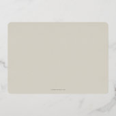 Elegant Folie Single Photo Verloving Aankondiging (Achterkant)