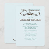 Elegant Font Heilige Communauteit Uitnodiging (Voorkant / Achterkant)