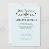 Elegant Font Heilige Communauteit Uitnodiging (Voorkant)