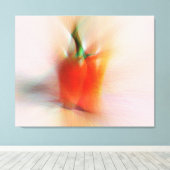 Elegant Food Red Peppers Kleurrijke Abstracte kuns Canvas Afdruk (Insitu (Houten vloer))