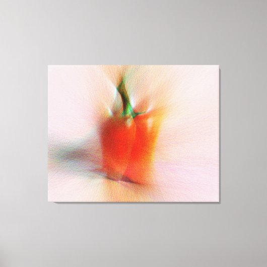 Elegant Food Red Peppers Kleurrijke Abstracte kuns Canvas Afdruk (Voorkant)