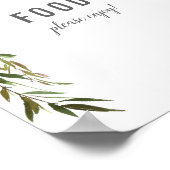 Elegant Food Table Roos Baby Sprinkle Shower Poster (Hoek)