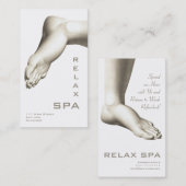 Elegant Foot - Kaart voor SPA, pedicure, reflexolo Visitekaartje (Voorkant / Achterkant)