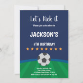 Elegant Football Party Design Kaart (Voorkant)