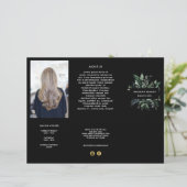 Elegant Forest Foliage Business — drievoudig broch (Staand voorkant)