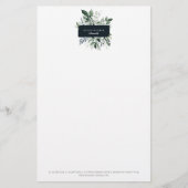 Elegant Forest Foliage Lijst Business Briefpapier (Voorkant)