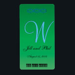 Elegant Forest Green 3d Monogram Etiket<br><div class="desc">Forest Green chic is een fantastic,  fanciful,  capricious,  pulsical,  whimsical,  quirky and a trifle idiosyncrc. All images and artwork © Jesterful.</div>