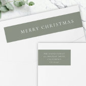 Elegant Forest Green-kerstterugzendadres