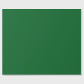 Elegant Forest Green Minimal Wrapping Paper Roll Cadeaupapier (Vlak)