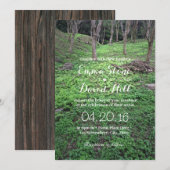 Elegant Forest Wedding Invitations Kaart (Voorkant / Achterkant)