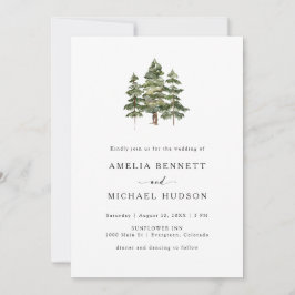 Elegant Forest Wedding Kaart
