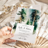 Elegant Forest Wedding Kaart