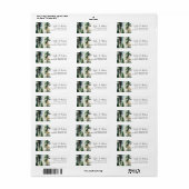 Elegant Forest Wedding Return Address Label (Full Sheet)