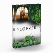 Elegant Forever Green Ivy Arched Photo Block Fotoblokken (Links)