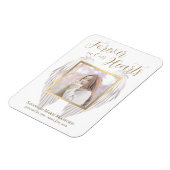 Elegant Forever in Our Hearts Angel Wings Foto Magneet (Linkerzijde)