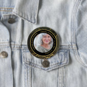 Elegant Forever in Our Hearts Gold Memorial Ronde Button 7,6 Cm (In situ)