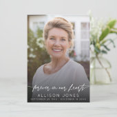 Elegant Forever In Our Hearts Orde van Service Programmakaart (Staand voorkant)