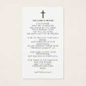 Elegant Forever In Our Hearts Photo Funeral Prayer Visitekaartje (Achterkant)