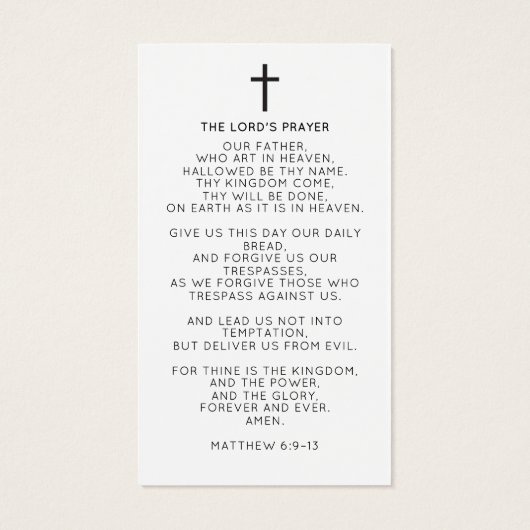 Elegant Forever In Our Hearts Photo Funeral Prayer Visitekaartje (Achterkant)