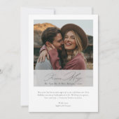 Elegant Forever Merry Christmas Newlywed Photo Feestdagenkaart (Voorkant)