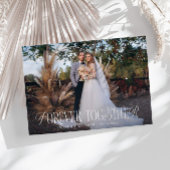 Elegant Forever Samen Trouwfoto Aankondiging