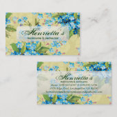  Elegant Forget-Me-Not Floral Visitekaartje (Voorkant / Achterkant)