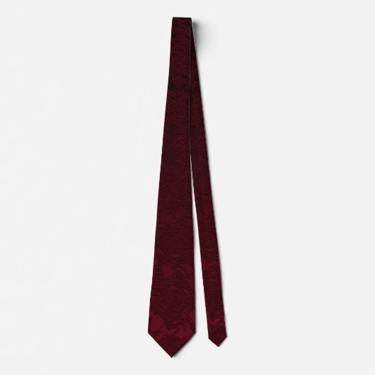 Elegant Formal Burgundy Wedding Stropdas (Voorkant)