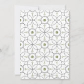 Elegant formal classic vintage trouwuitnodiging kaart (Achterkant)