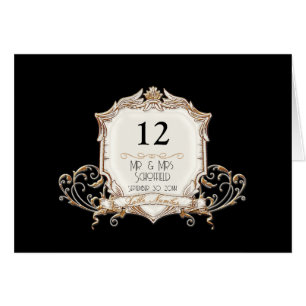 Elegant formal goud in Black Swirls Weddenschap