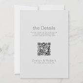 Elegant Formal Green Front en Rug Wedding Kaart (Achterkant)