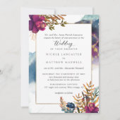 Elegant Formal Mystic Garden Celestial Wedding Kaart (Voorkant)