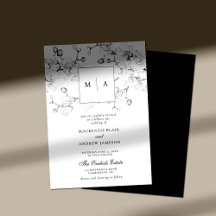 Elegant Formal Orchids Wreater Monogram Wedding
