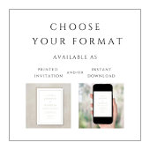 Elegant Formal Taupe Wedding Kaart