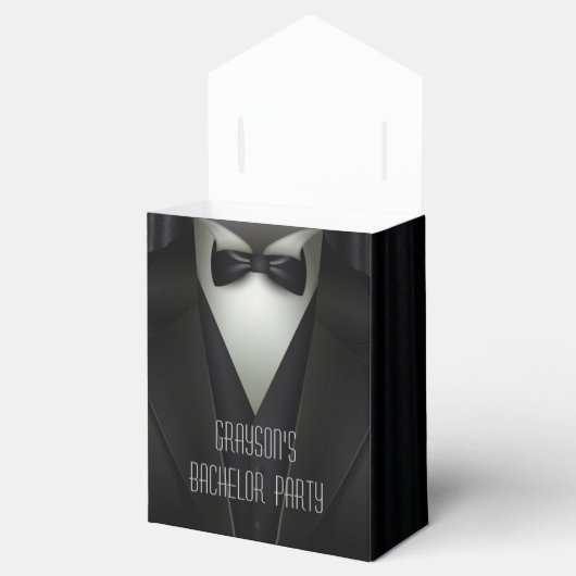 Elegant Formal Tuxedo Bachelor Party Bedankdoosjes (Geopend)
