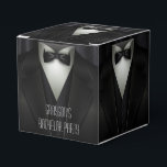 Elegant Formal Tuxedo Bachelor Party Bedankdoosjes<br><div class="desc">*Aanpassen met jouw tekst.</div>