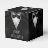 Elegant Formal Tuxedo Bachelor Party Bedankdoosjes (Voorkant Zijde)