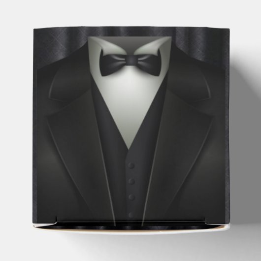 Elegant Formal Tuxedo Bachelor Party Bedankdoosjes (Bovenkant)