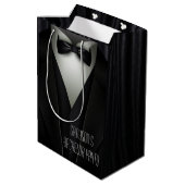 Elegant Formal Tuxedo Bachelor Party Medium Cadeauzakje (Achterkant Gekanteld)